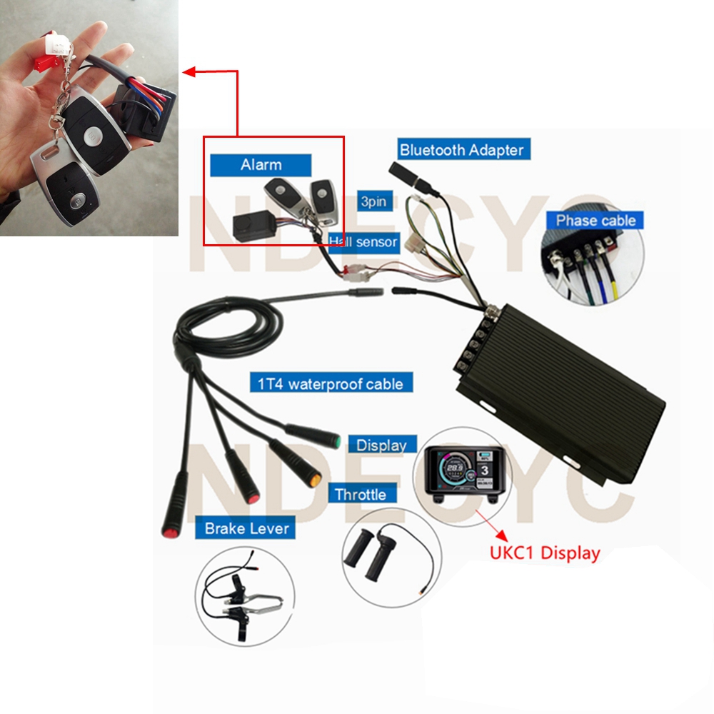 QS205 V3 48-72v 5000W 3.5T/5T  - 72V 5000W Hub Motor Kit recension och pris